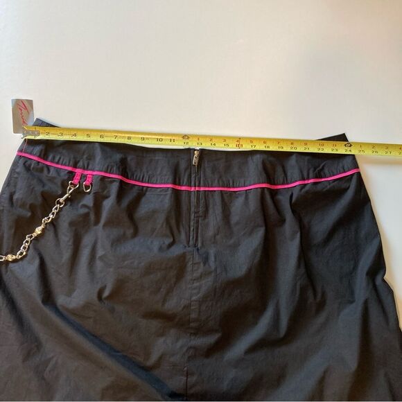 NWT Size 26 3X/4X Tripp NYC Curve Black & Pink Tulle Ruffle Chain Skirt - Picture 10 of 12